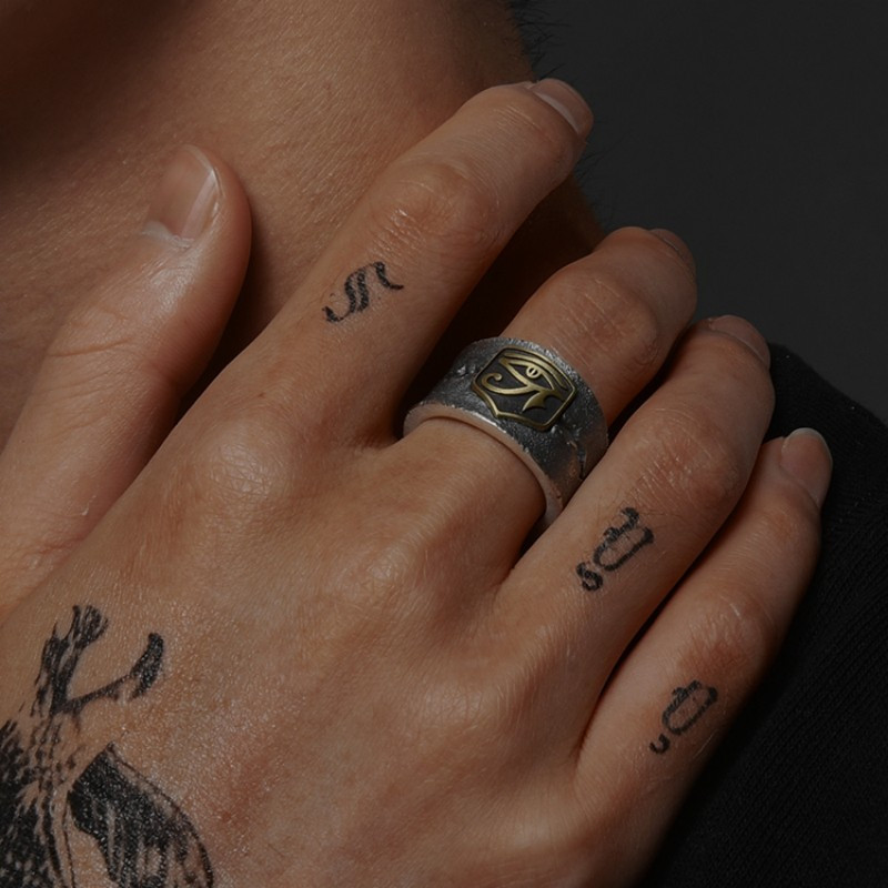 mens ring trendy hip hop single vintage Temu Oman