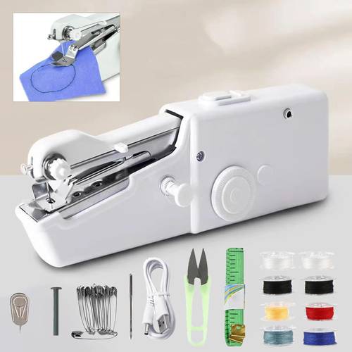 handheld sewing machine portable and sewing machine battery and usb operated ideal for beginners and home use