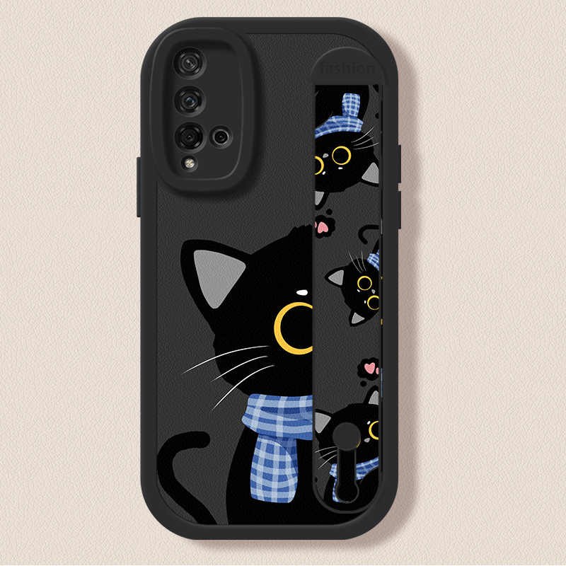 TEMU Phone Case: Shockproof For Huawei Nova 5t Phone Case Nova 5 Pro Nova 5i Wristband Held Nova 5 Scratch-resistant Protective Case Shell