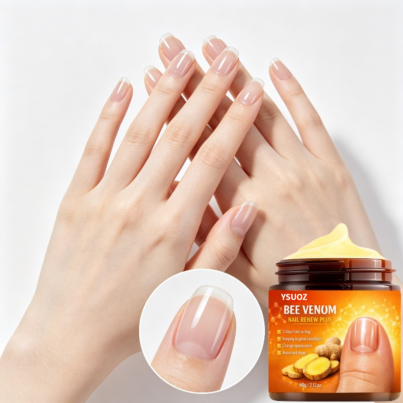Image of Ultra-strong 95% Bee Venom Toenail Cream, Bee Venom And Ginger, Provides 24-hour , Designed For Thickened, Discolored, And Damaged Nails