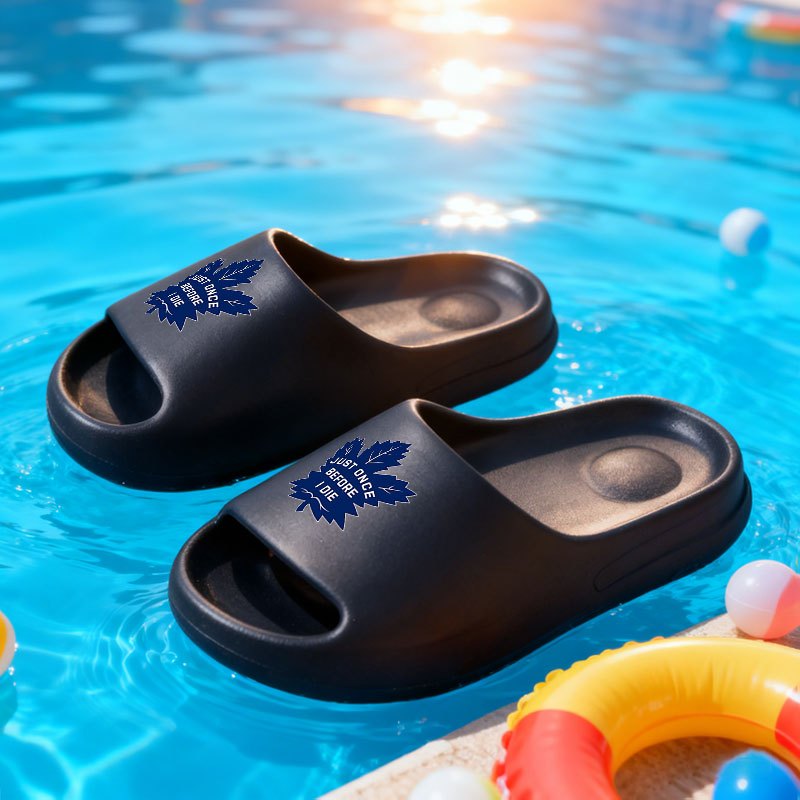 TEMU 1pc, Ice Hockey Cup " " Home Slippers, /summer Plus Size Open Toe Couple Sandals - Unisex , Breathable Comfortable Durable Lightweight, Indoor