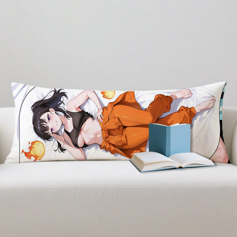 1pc stylish anime pillow cover high definition double sided print design sporty orange trousers witch   polyester   friendly 59x19 6 inches ideal for car bedroom sofa bedding living room decor anime pillow covers witchinspired design polyester fabric for halloween Product details 0