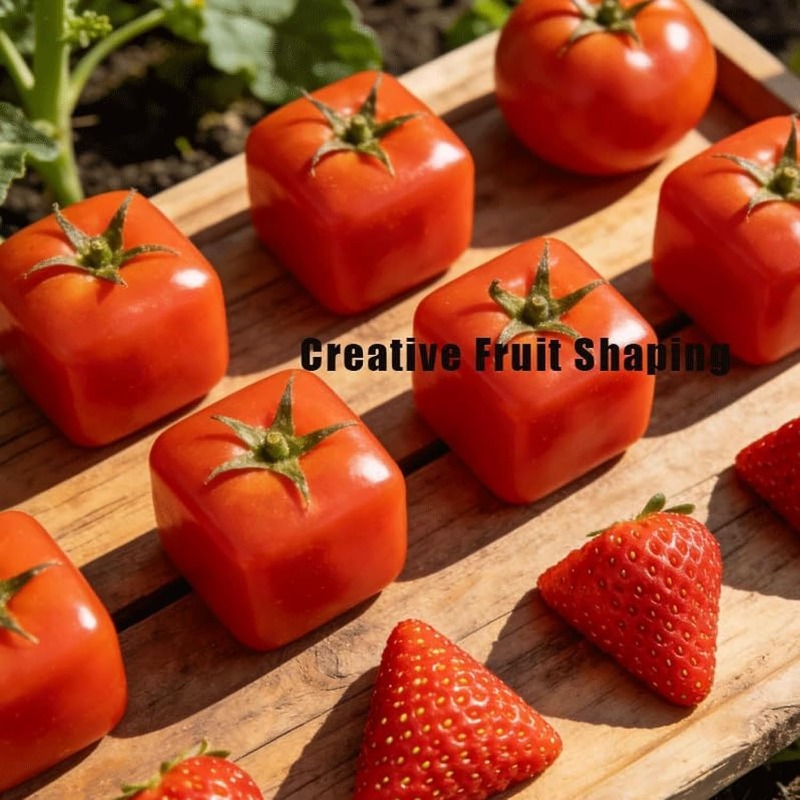 fruit shaping molds for cultivating unique     shaped fruits and vegetables creative fruit shaper reusable transparent plastic plant shaper Product details 2