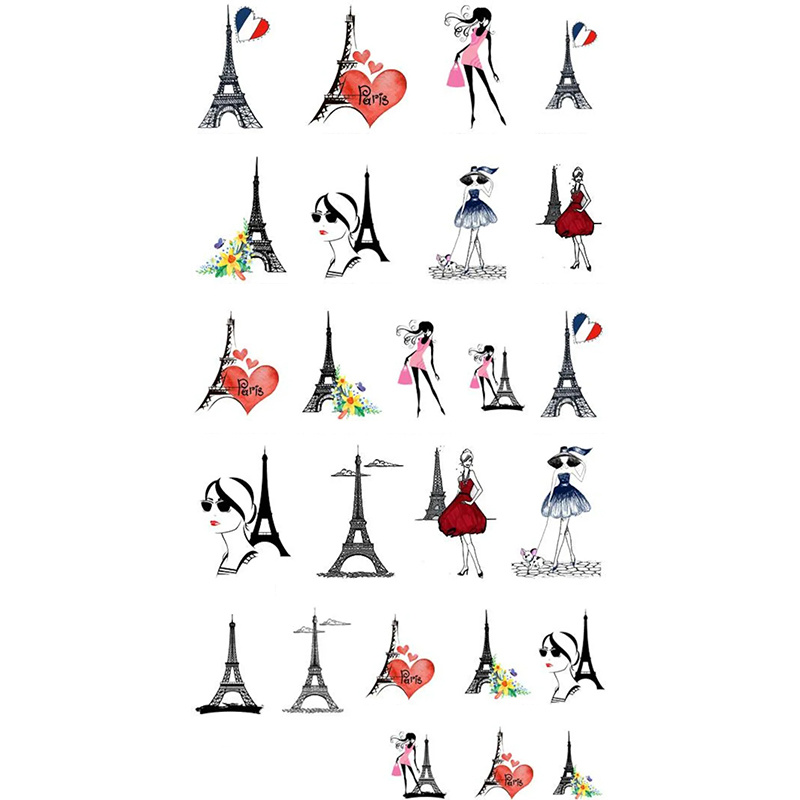Image of 1pc Nail Sticker - Paris And French Theme
