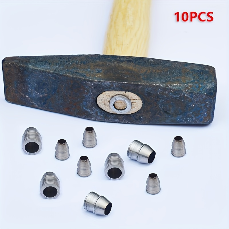 E-shop Essentielle Bauernhofwerkzeuge 10-teiliges Hämmer-Stahlstecker-Kiel-Set, 10er-Set aus Hammerschlagwerkzeugen und Kiefern