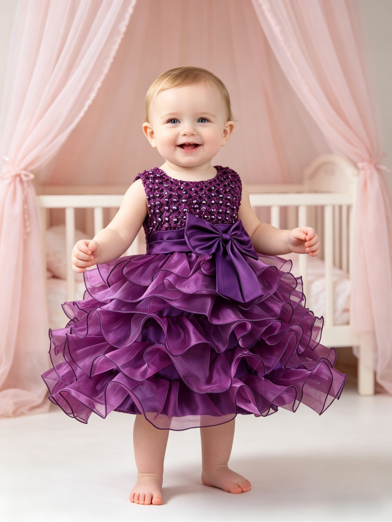 strapless open back dress Primavera Couture 3831 Size 00, 6 Purple Short 2023 Homecoming Dress Fitted Sequin Cocktail Dress 6 / Purple main image 1