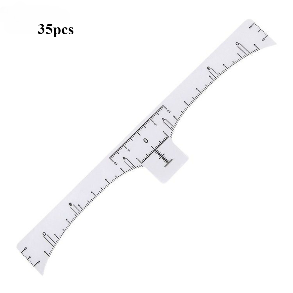 TEMU 35pcs Stickers de Positionnement des Sourcils Jetables, Outil de Mise des Sourcils, Règle de Positionnement des Sourcils avec Stickers de Guide