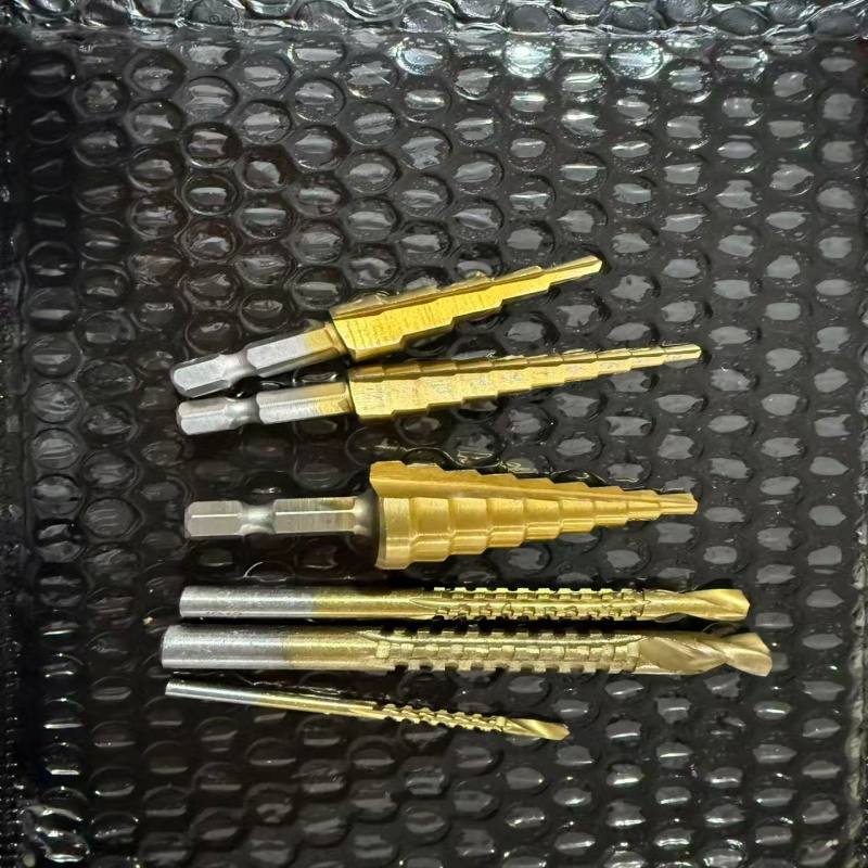 6pcs Step Drill Bit Set, - Cast Cutter 4 4-12 3-12mm 3 6 8, Suitable For Woodworking And Drilling