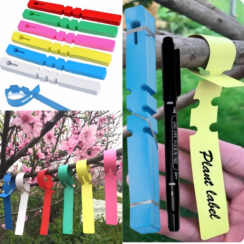 101 Waterproof Plant Tags with Marker. Adjustable Plastic Plant Tags for  Hanging. Reusable And Waterproof Gardening Labeling Tool. Must-Have Tools  for Indoor And Outdoor Gardening