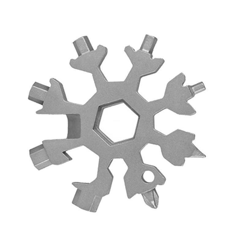 TEMU Llave multifuncional portátil, herramienta multiusos hexagonal de acero de carbono