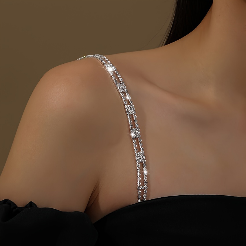 Rhinestone Bra Straps By Exposed Envy Replace Clear Bra Straps