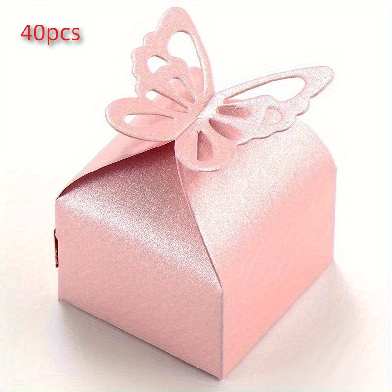 TEMU Scatola regalo da 40 pezzi con nastro a rosa /lui - Scatole regalo eleganti per matrimoni e feste, sacchetti regalo decorativi per speciali,