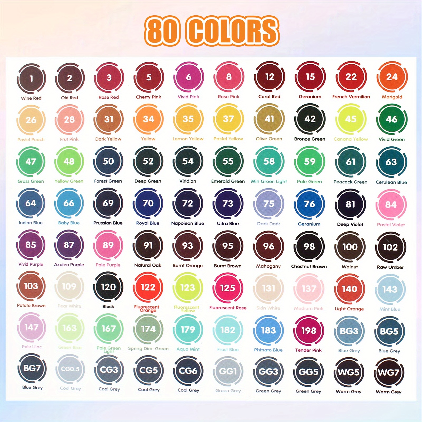 60 alcohol pencil case free application double headed art for adults marker attached holder box alcohol base   convex tip painting sketch drawing specific marker pen