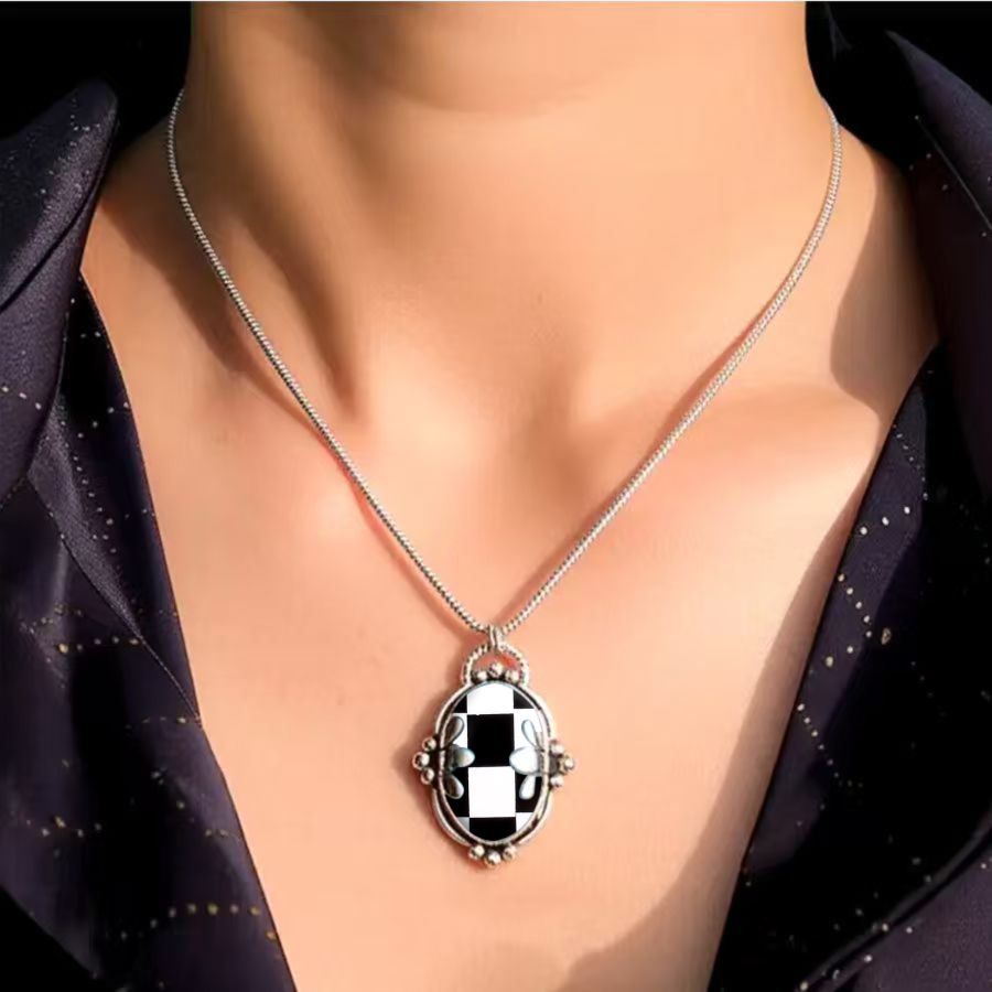 TEMU 1pc Exquisite Creative Necklace Bohemian Necklace Visual Point Elegant Additions Unusual Jewelry For Women Stylish And Necklace For Women Gift