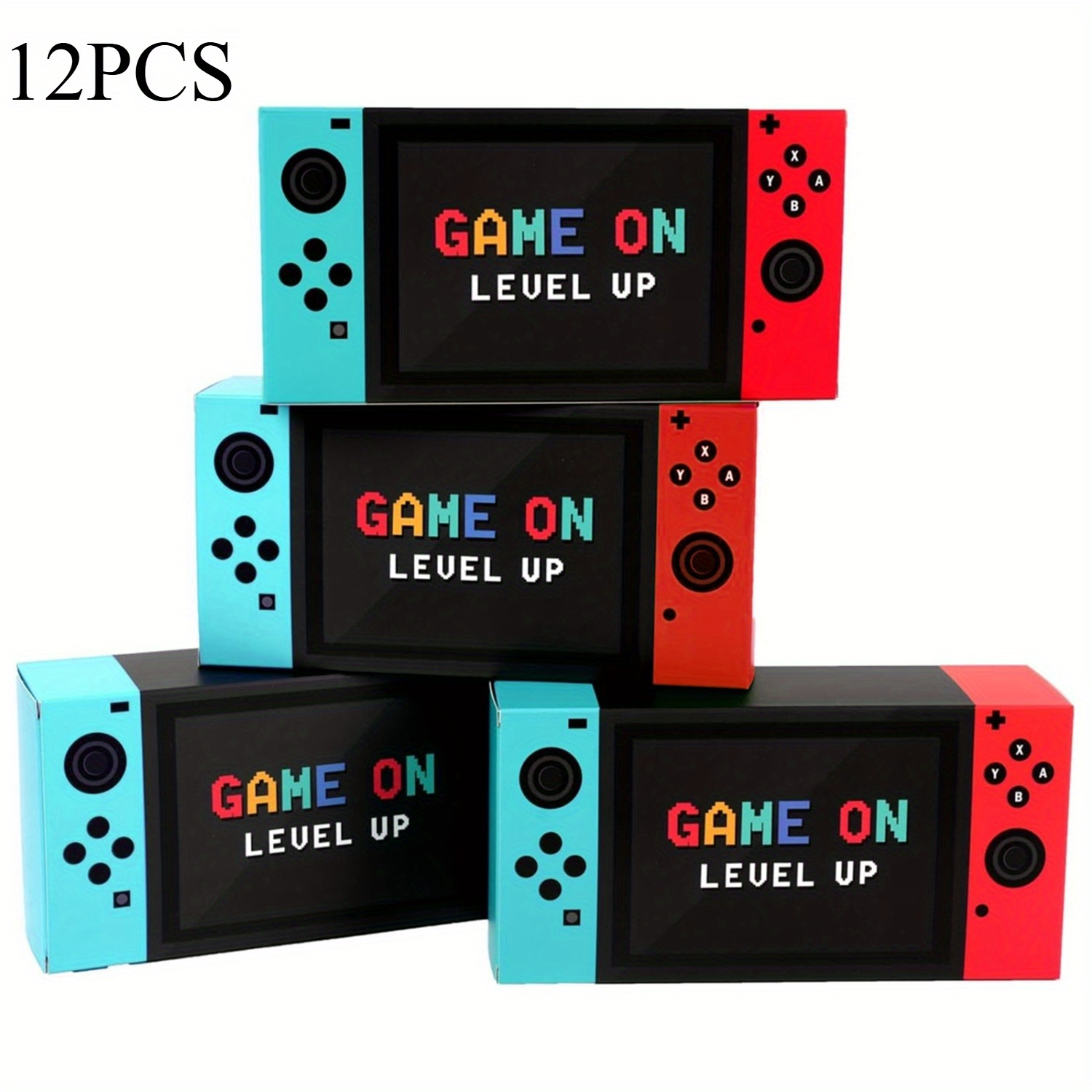 E-shop 12/18/24/30 Stk. Geschenkpapierboxen zum Thema „“, Goodie-Boxen für Videospiel-Geburtstagsfeiern, Spielparty-Dekorationen für Feiern &