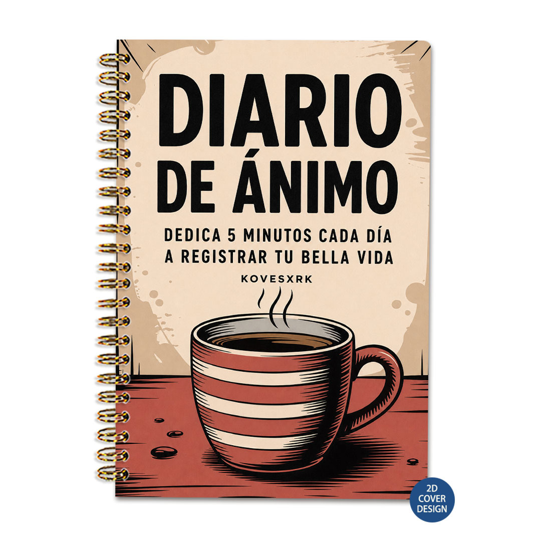 TEMU Diario de en español de 1 pieza con seguimiento diario del estado de ánimo y páginas de reflexión - Diario en español adecuado para regulación,