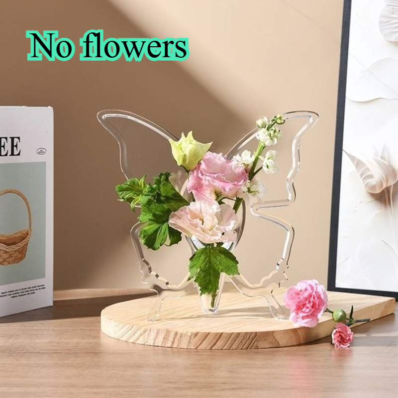 1pc Transparent Vase | Minimalist Decor, Suitable For Office Desks And Living Room Display, Hydroponic Plant Container For