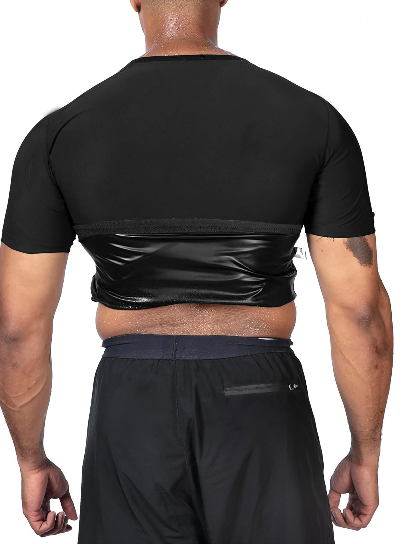 mens sauna shirt heat trapping sweat vest compression Temu Spain