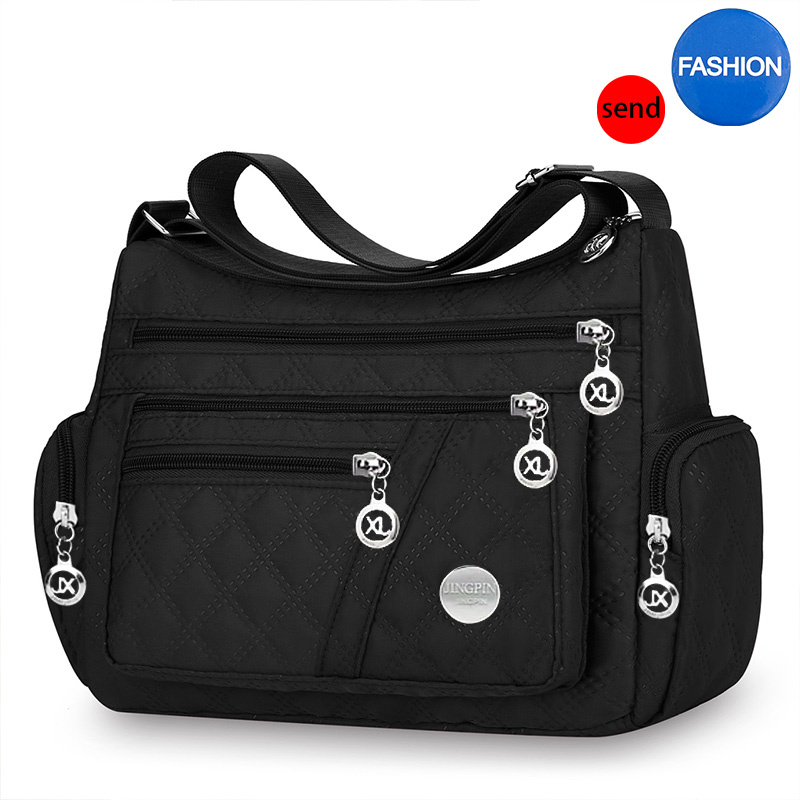 TEMU Ladies' Crossbody Bag - [1 Bag And 1 Badge] Spring And Summer Universal Men's And Women's Fashionable Lightweight Adjustable Shoulder Strap