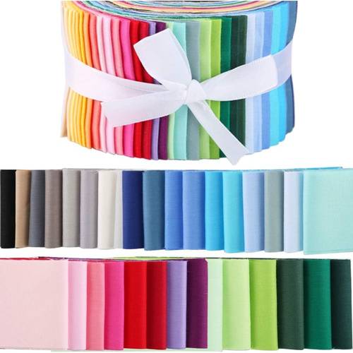 artikel foto 40 stuks jelly diverse stoffen stroken voor naaien, polyester quiltstof voor quilten en naaien diy-ambachten, voorgesneden