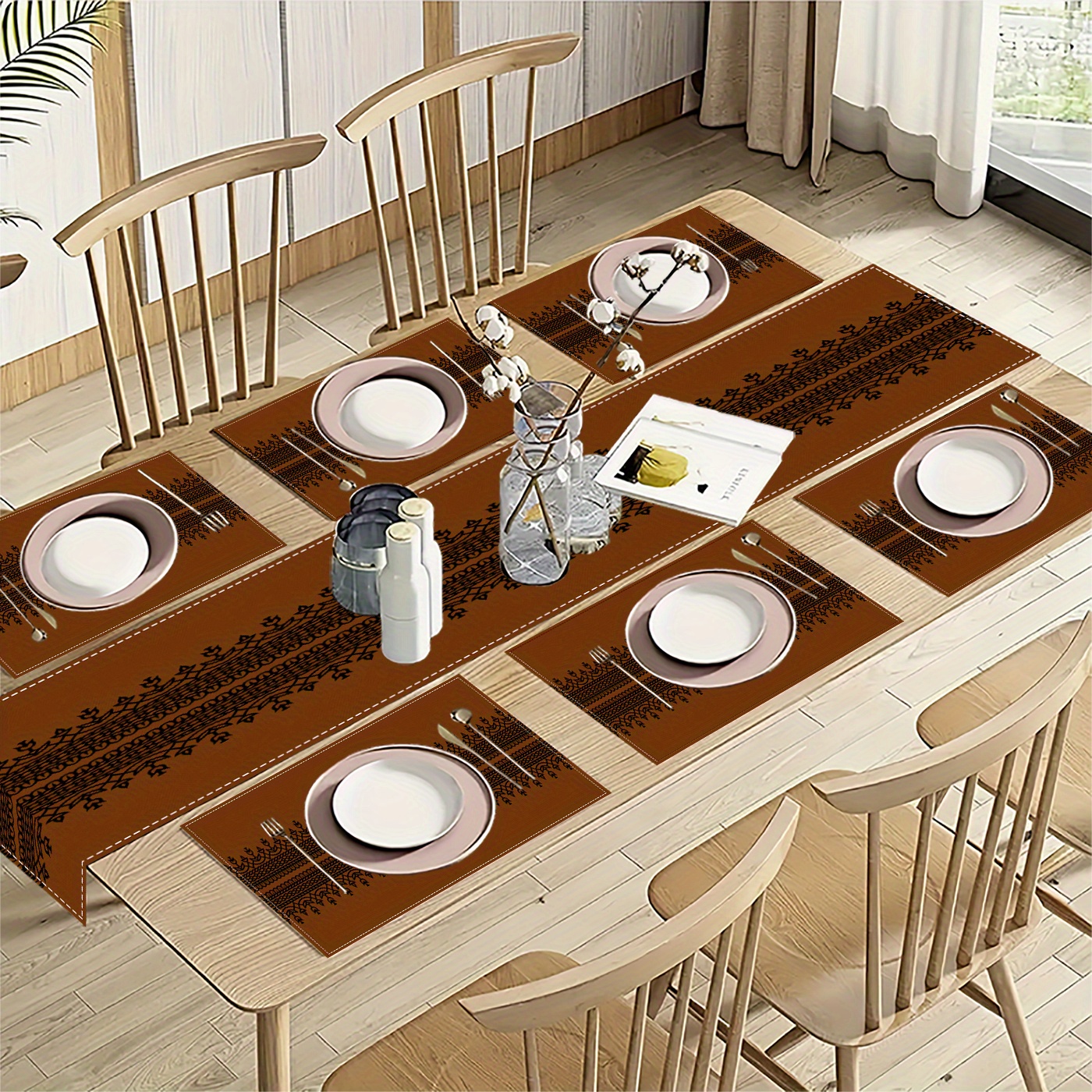 chinese dress ladies Organic Cotton Linen Placemats main image 0