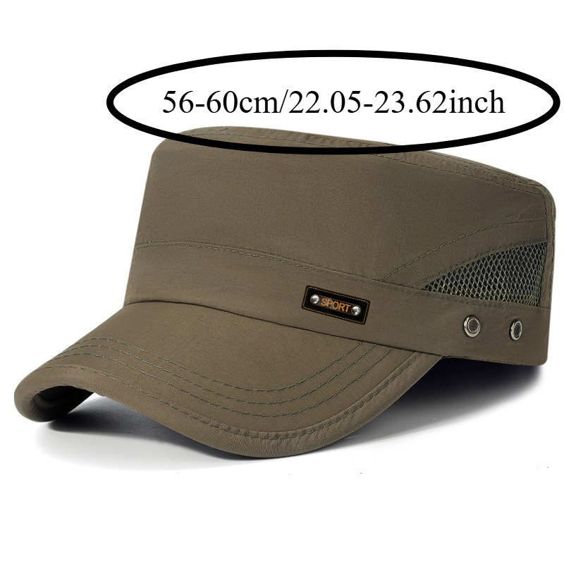 Men's Summer Thin Quick-Drying Flat-Top Hat