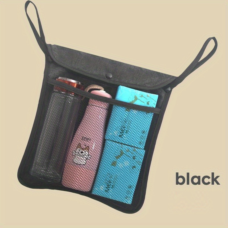 TEMU 1 Organisateur Suspendu pour Poussette - Pochette de Rangement Pratique pour Biberons, Clés, Lingettes, Couches, etc. Un Sac Suspendu Pratique