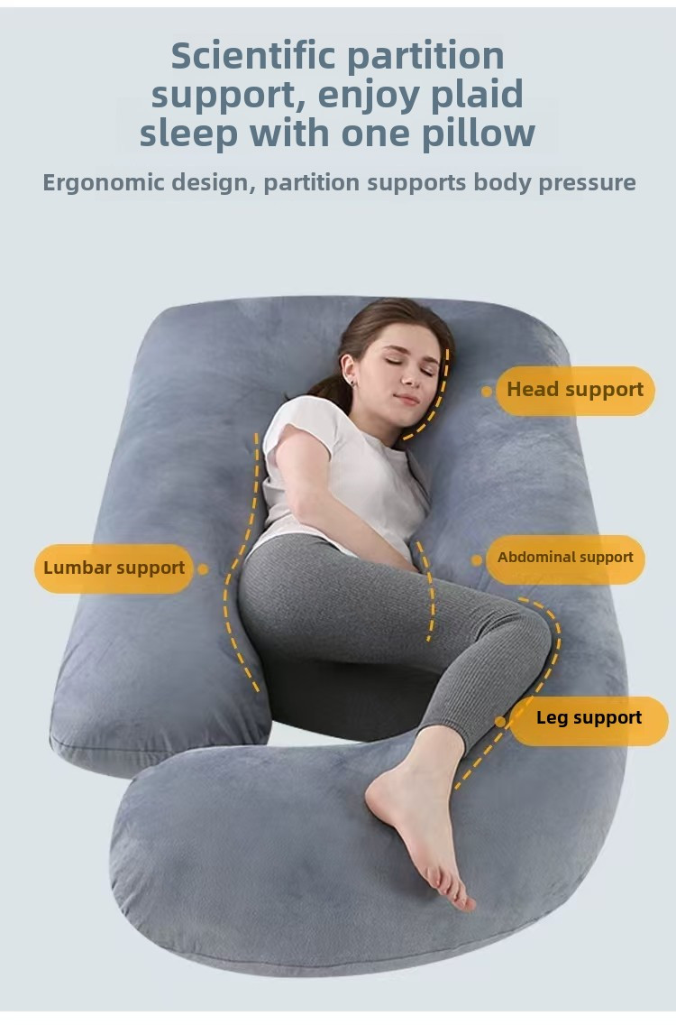 Cool J-shaped Pregnancy Pillow Sleep Mother Support Pregnant Mothers Halloween And Thanksgiving