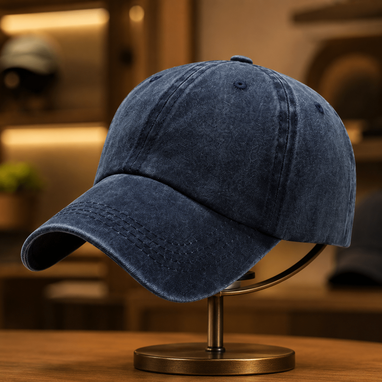 Vintage Washed Adjustable Dad Hat, Casual Unisex Outdoor Cap