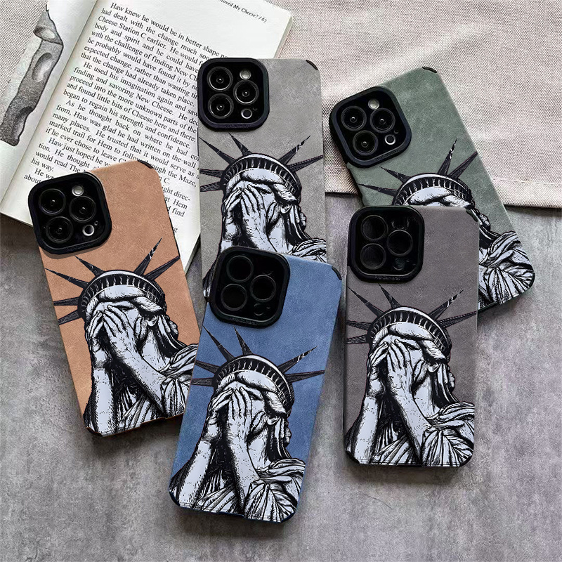 custom leather phone case Leather iPhone 12 Pro Hard Cover - Compatible MagSafe