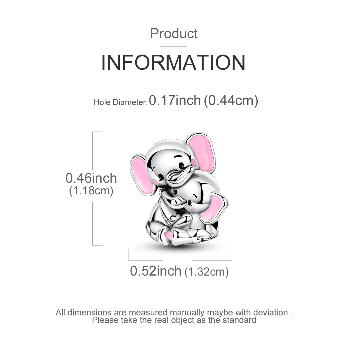 925 Silver Elephant Charms for Jewelry Making
