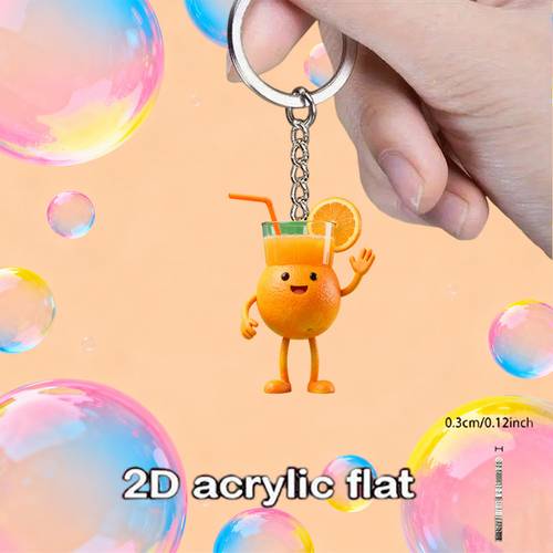 2d flat 2d flat a 2d flat acrylic keychain suitable for bag clips car keychains backpacks weddings birthdays housewarming anniversaries christmas halloween new year back to school easter valentines gifts birthday gifts