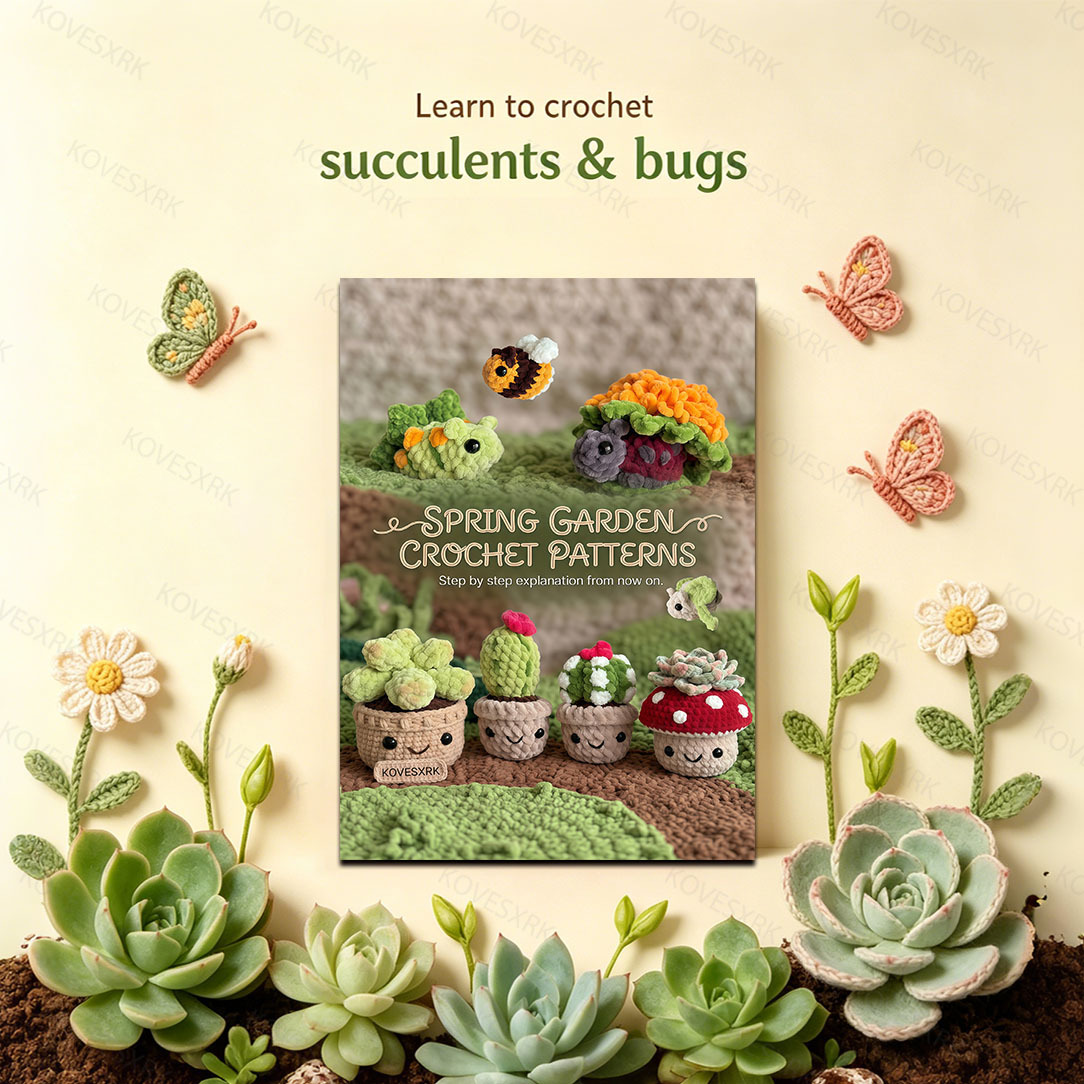 TEMU 1 Crochet Pattern Book: + Small Insect Shapes, Create Exquisite Mini Fabric Ornaments, Kovesxrk