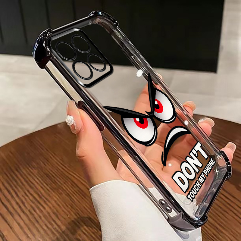 TEMU Phone Case - Phone Case Suitable For Moto G77/edge 70 Fusion Electroplating High-end Transparent Shockproof Four-corner Protrusions Cover Tpu