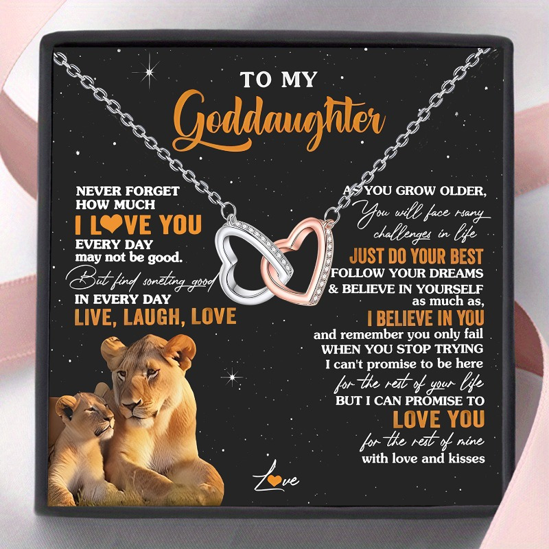 

1pc Goddaughter Set Inspirational , Pendant, For Christmas And Thanksgiving Jewelry Box - No , Battery-free