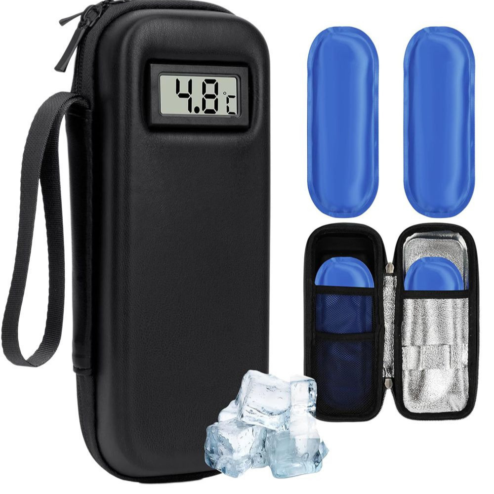 1pc insulated insulin cooler box medicine case portable diabetes care   cold   for insulin pens test strips   like medication storage for travel camping outdoor durable like design