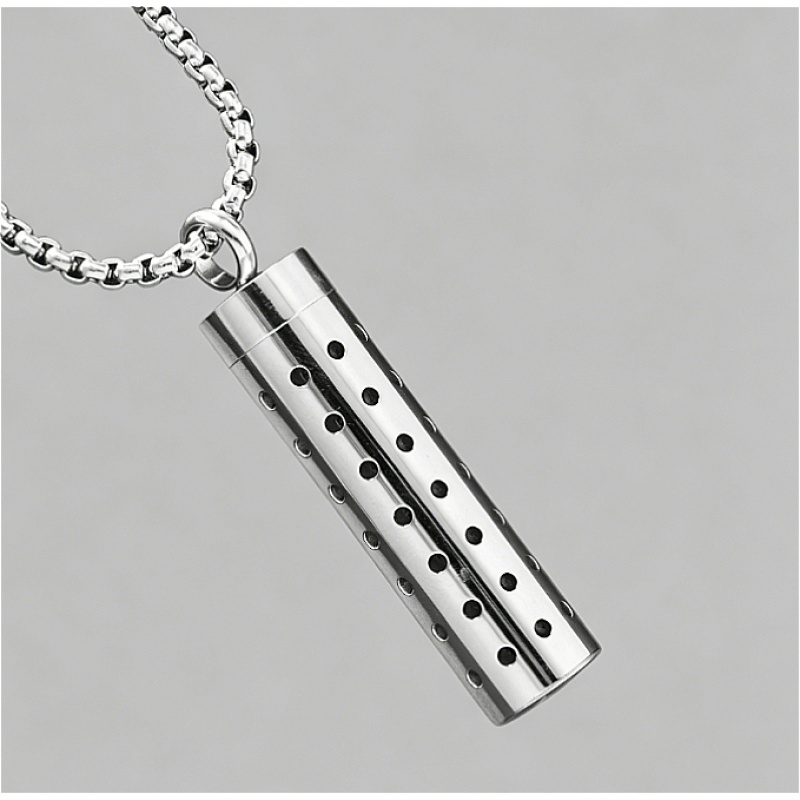 Women's Essential Oil Necklace Stainless Steel Aromatherapy Pendant