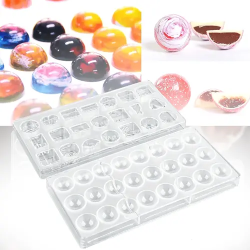 high temperature transparent acrylic chocolate quick release diy baking and ice making supplies reusable plastic for kitchen ideal for halloween and holiday gifts