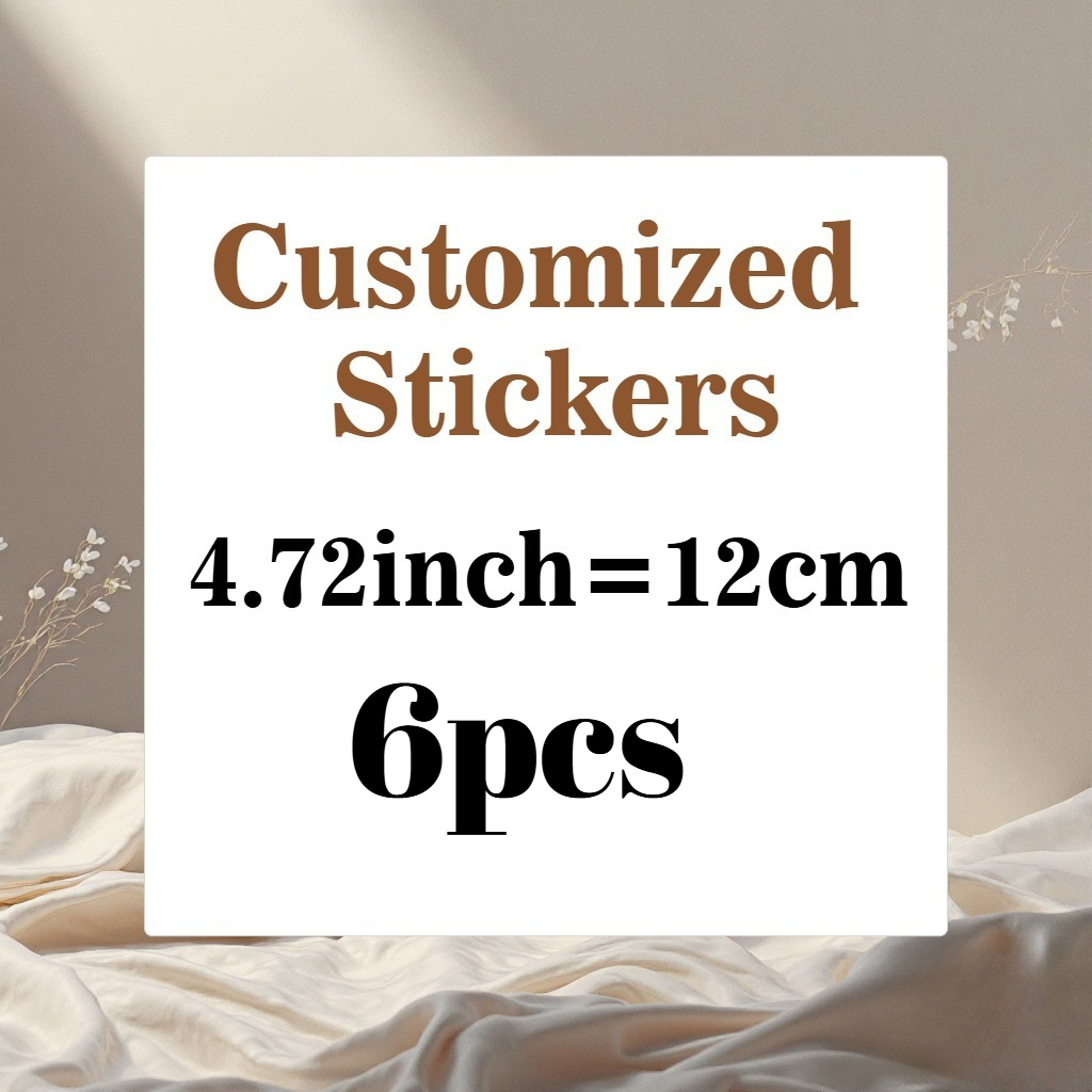 Personalized Custom Large Stickers, 8.0cm/10.01cm/11.99cm