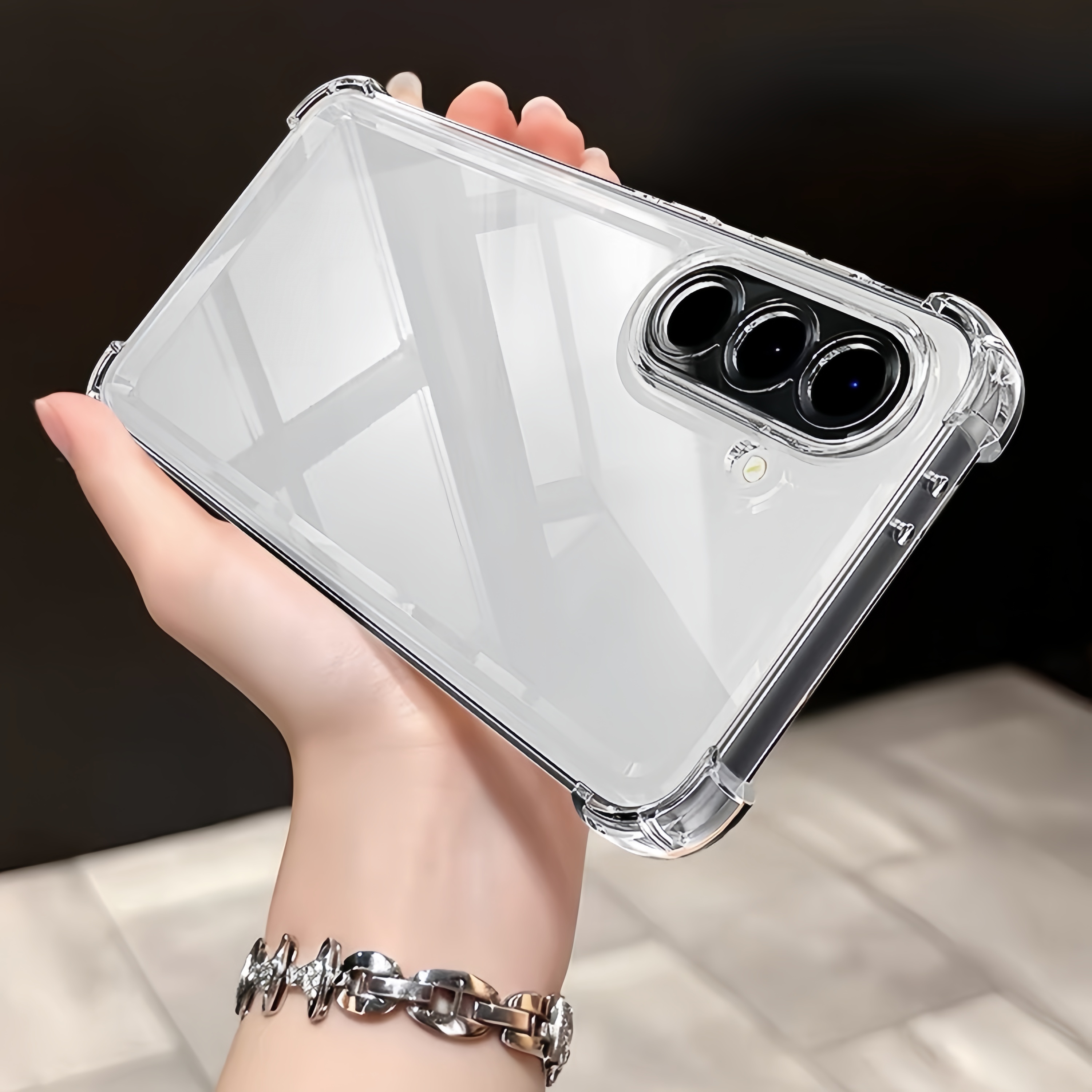 TEMU Phone Case - Clear Phone Case For Galaxy A57/a37/a27/a17/a07/a56/a36/a26/a16/a55/a54/a53/a52s/a52/a32/a33 - With Camera Protection, Ultra Slim,