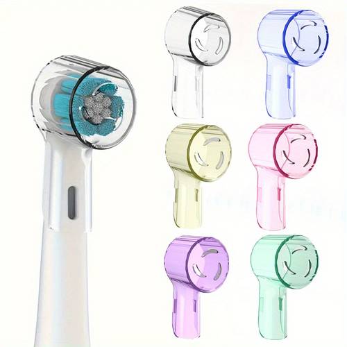3/5 stuks willekeurige tandenborstel stofkapjes compatibel met braun oral b vervangende opzetborstels en io serie elektrische tandenborstel kop beschermer