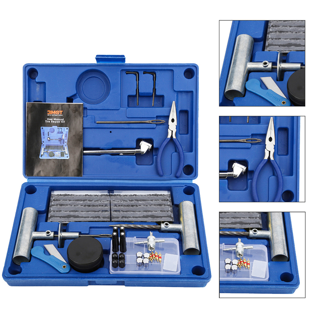 Puncture Repair Kit 1 Set Motorbike Tyre Auto Pliers Tool Kit Tyre Patches Tyre Repair Kit Lorry Tyre Repair Kit