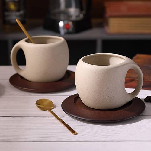 1set ceramic coffee cup and saucer home kitchen restaurant living room gift water cup tea cup cold drink cup insulated cold cup mug coffee cup and saucer industrial mug suitable for tea water coffee milk juice wedding banquet gifting birthday
