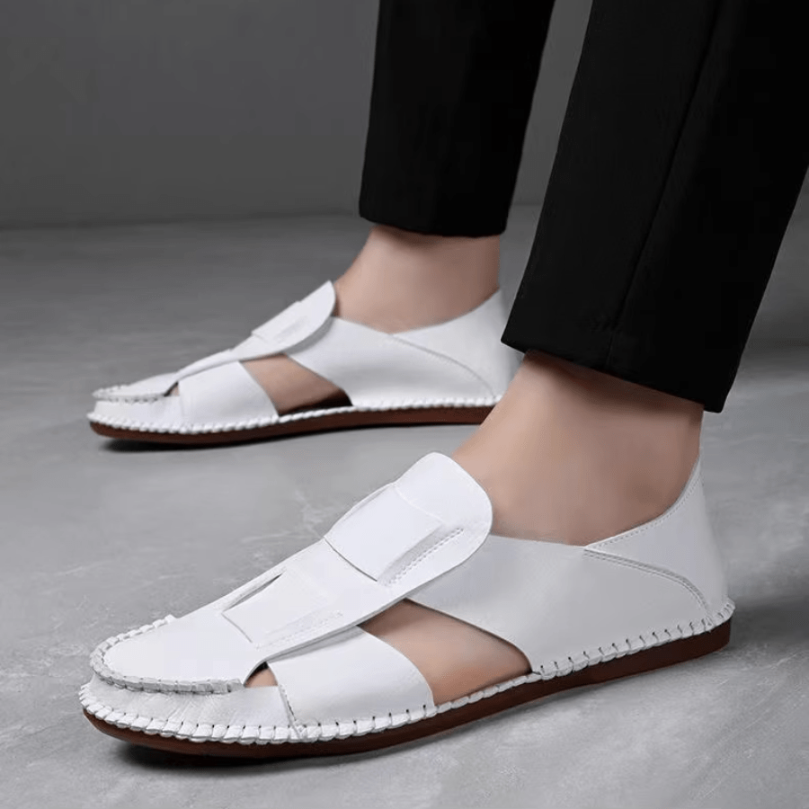 

1pc Of Men' Casual Sandals, Slip-on Design, Breathable Hollow Upper, Comfortable Soft Sole, Outdoor .