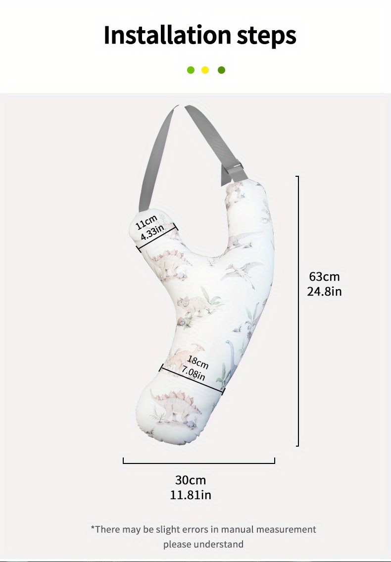 Kids Car Neck Pillow, Y-Shaped Safety Belt Travel Cushion, Adjustable Shoulder Pad, Question Mark Design Long Drives, Train, Airplane- Polyester Fiber, 1-Pack