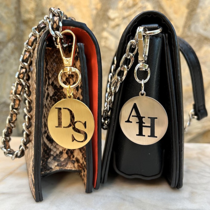 TEMU Dijes de bolso con cierre de langosta y personalizado: Diseño , llavero de acero inoxidable, dije de con personalizado, accesorio de bolso de