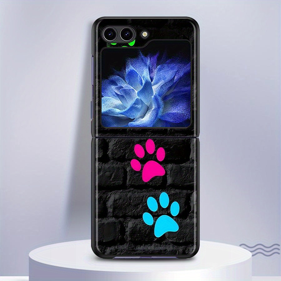TEMU Phone Case - Phone Case Featuring Cat And Dog , Compatible With Various For For Galaxy Flip Models Including Flip4, Flip3, , Fe, Flip5, Flip6, Z
