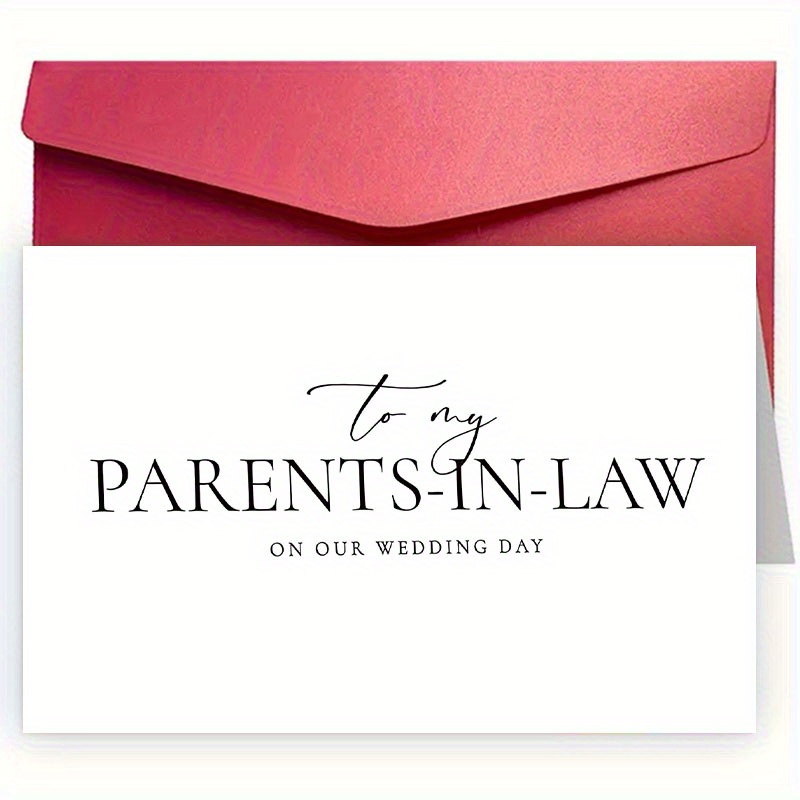 TEMU 1 Unique Wedding Greeting Card With Envelope, Suitable For Husband, Wife, Girlfriend, Mother, Father, Brother, Containing Exquisite Wedding , A