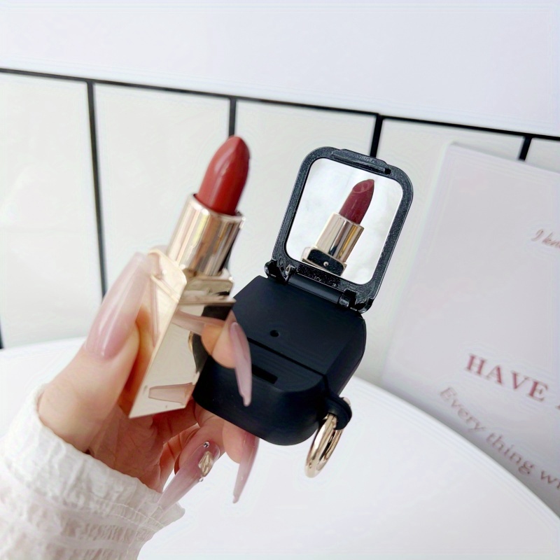 Wave Mirror Case for Apple for Airpods 4 2Nd Generation Wireless for Airpods 3 Headphones for Airpods 3 Makeup Mirror Pro Phone Stand 1/2 Generation Headphone Case