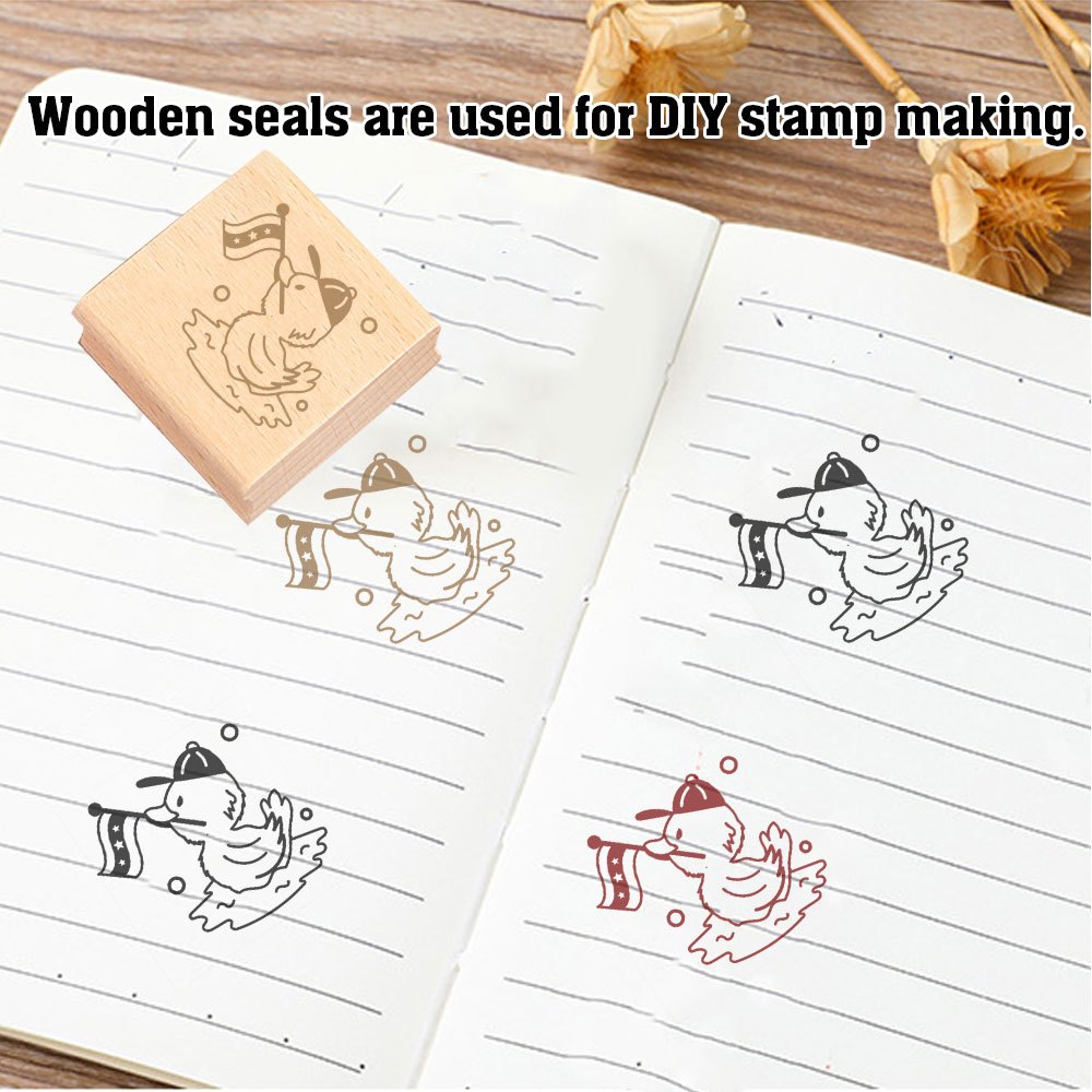 Wood Stamp for DIY Journaling and Scrapbooking